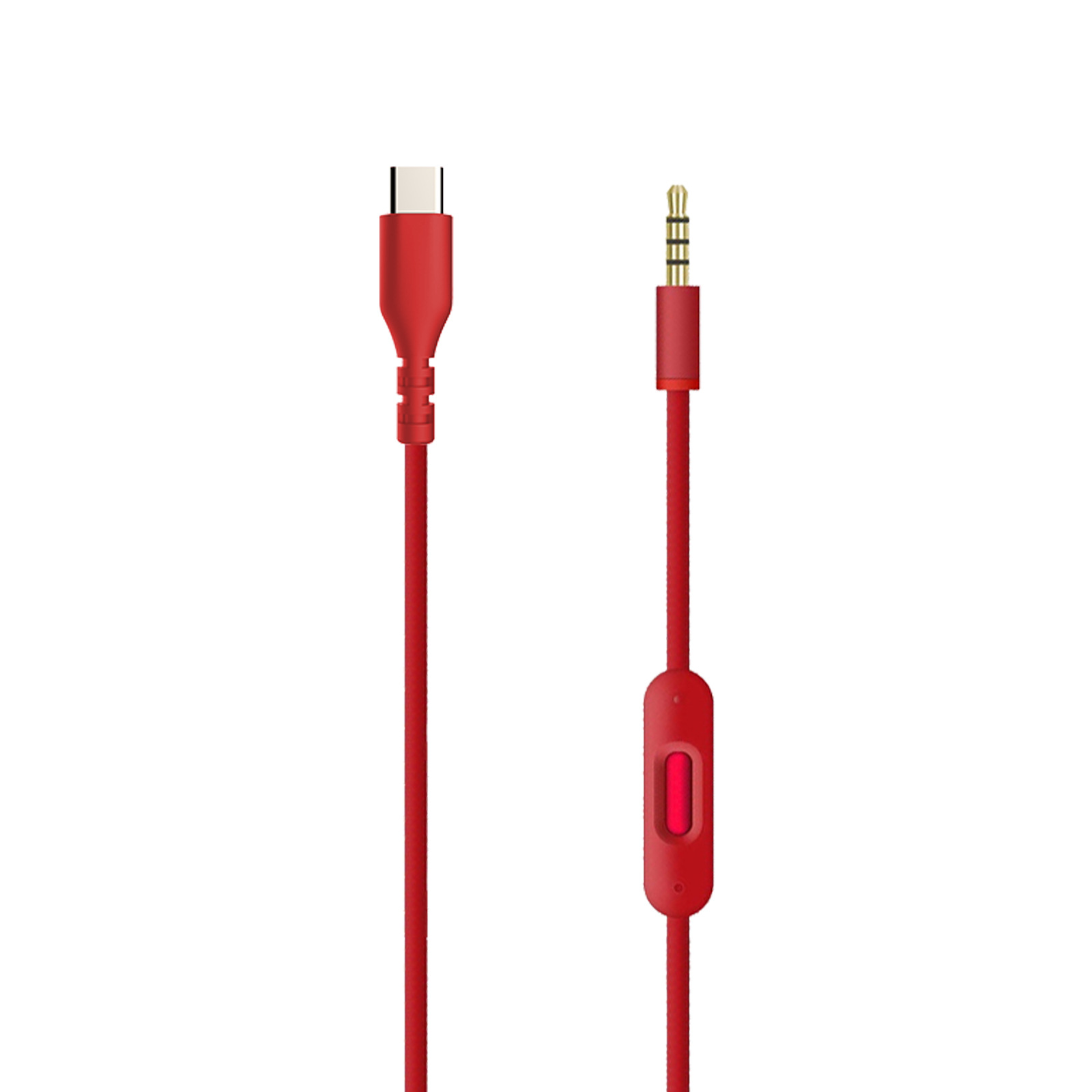 Beats Headphone Studio Pro - Vervangende TypeC Aux-audiokabel met ingebouwde microfoon