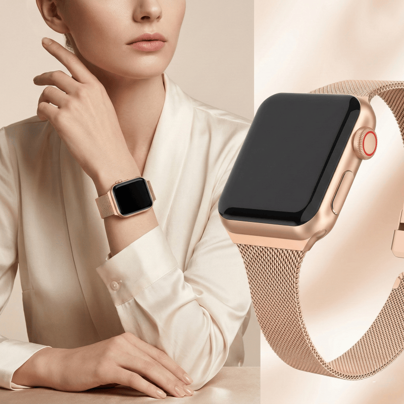 Mesh Coil Strip - Milanese Loop voor Apple Watch Band