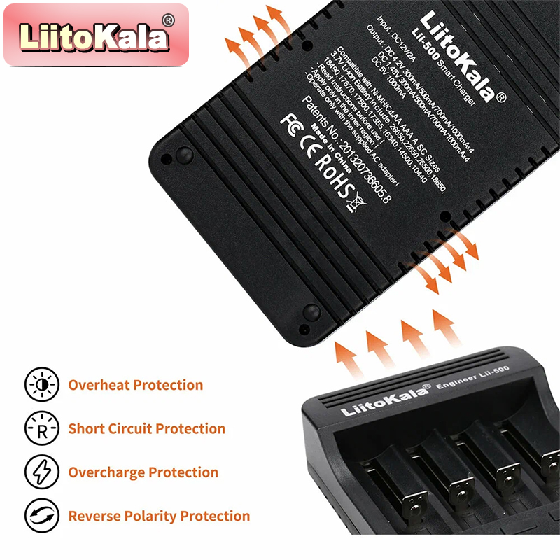 LiitoKala Lii-500 Batterijlade - Vape Battery 18650 recensie en prijs